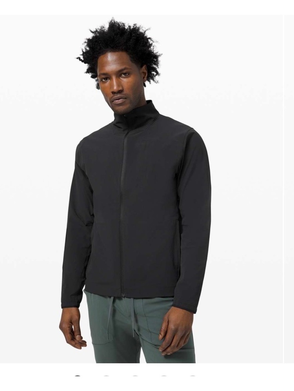 Lululemon Men's Black Lightweight Track Jacket